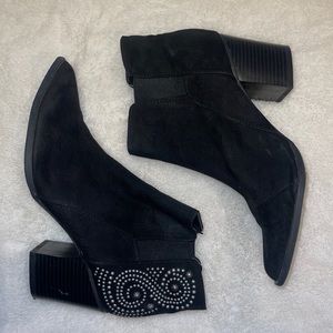 Charlotte Russe Black Ankle Boots Booties Size 9 - Worn Once Great Condition